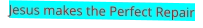 Jesus makes the Perfect Repair